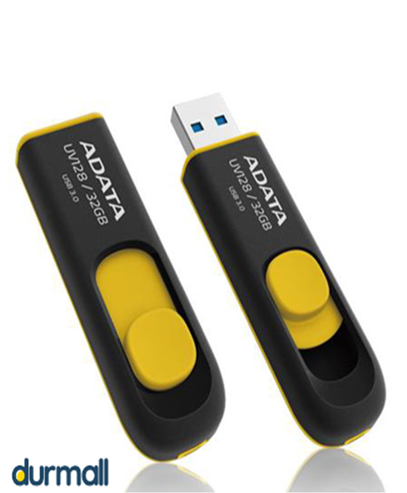 فلش مموری USB 3/0 ای دیتا Adata مدل  DashDrive UV128  ظرفیت 64 گیگابایت 